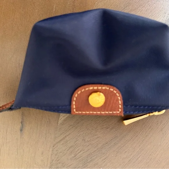 Longchamp Navy and Brown Coin Pouch - Picture 3 of 7
